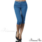 Casual Stretch 3/4 Trousers Female Capris