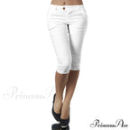 Casual Stretch 3/4 Trousers Female Capris