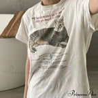 Cat Elegant Quotes GraphicT-Shirt