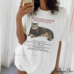 Cat Elegant Quotes GraphicT-Shirt