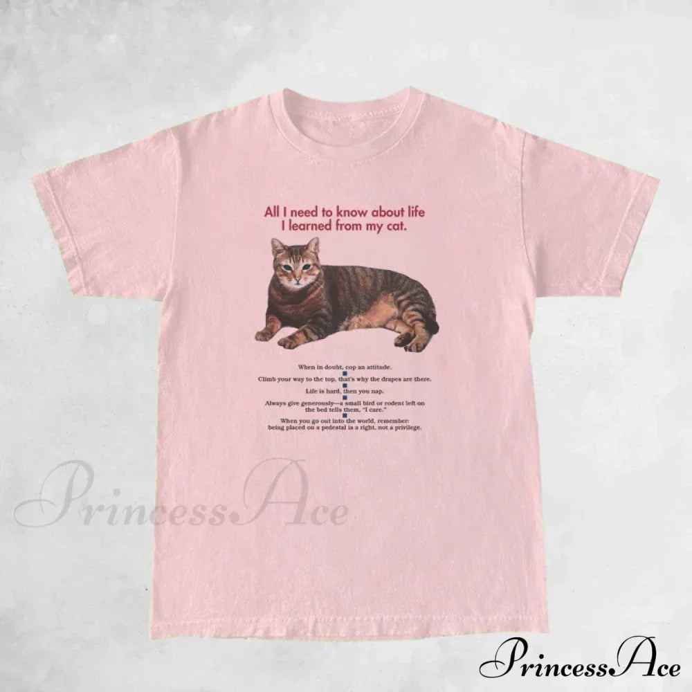 Cat Elegant Quotes GraphicT-Shirt