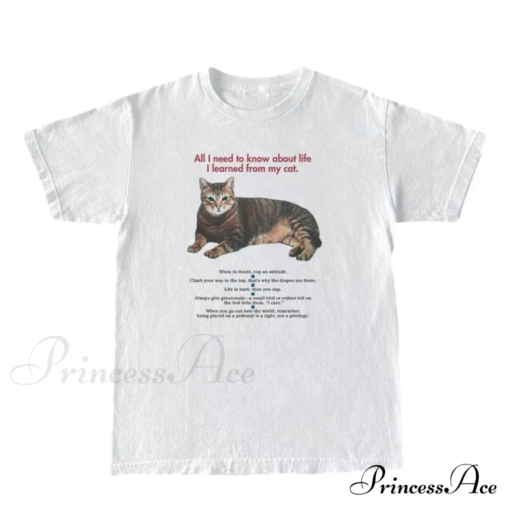 Cat Elegant Quotes GraphicT-Shirt