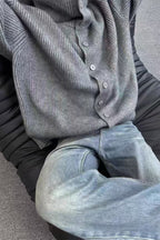 Oversized Turtleneck Cardigan