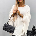 Elegant Knitted Cape Sweater