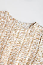 Begia Short Sleeve Crew Neck Mini Dress