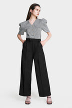 Business Essential Black Wide Slacks