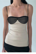 Patchwork Backless Mini Dress