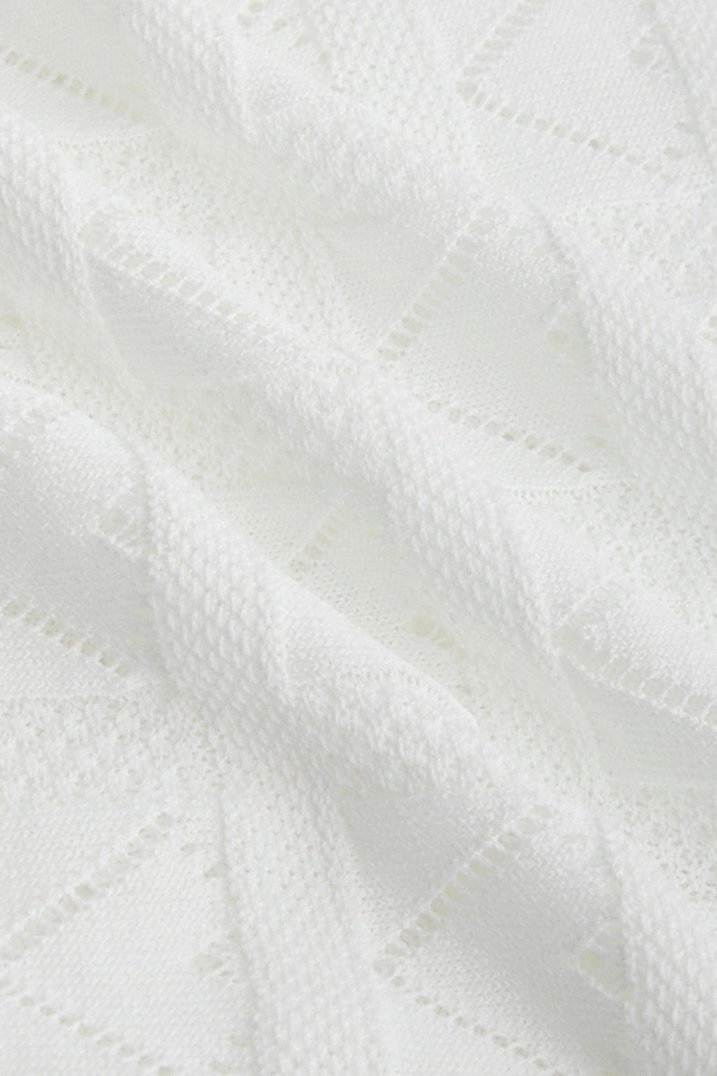 Cayden White Contrast Sweater