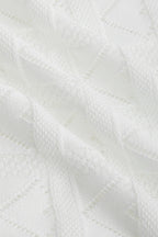 Cayden White Contrast Sweater