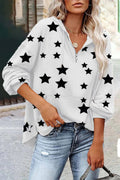 Women's V-neck Star Sweatshirt