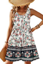 Womens Summer Sundress Boho Floral Casual Tank Dresses