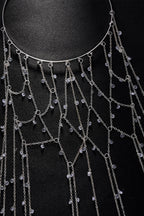 Light Luxury Rhinestone Tassel Headband