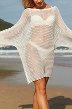 Loose Hollow Mini Beach Cover Up