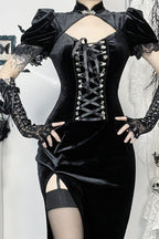 Slim Fit Oriental Gothic Dress