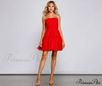 Cecilla Formal Pleated Charming Tulle Party Dress