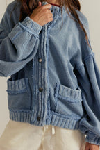 Slouchy Old Money Retro Loose Knit Cardigan