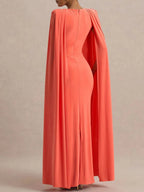 Celeste Cape Sleeve Maxi Gown