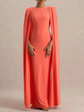 Celeste Cape Sleeve Maxi Gown