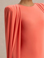 Celeste Cape Sleeve Maxi Gown
