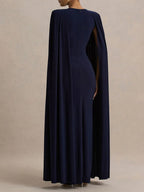 Celeste Cape Sleeve Maxi Gown