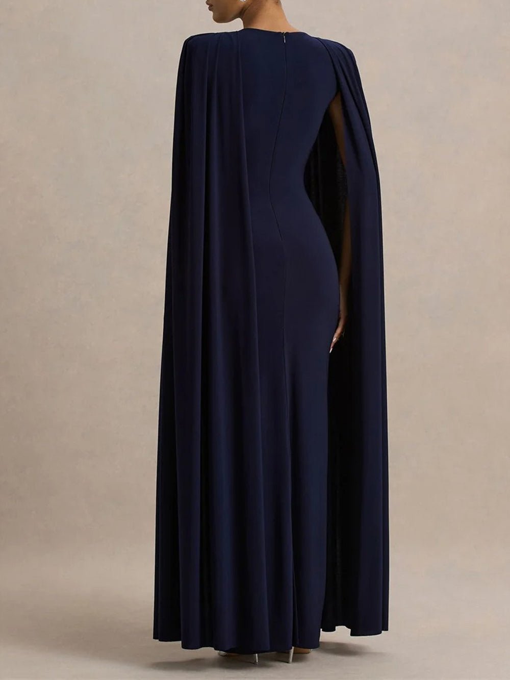 Celeste Cape Sleeve Maxi Gown