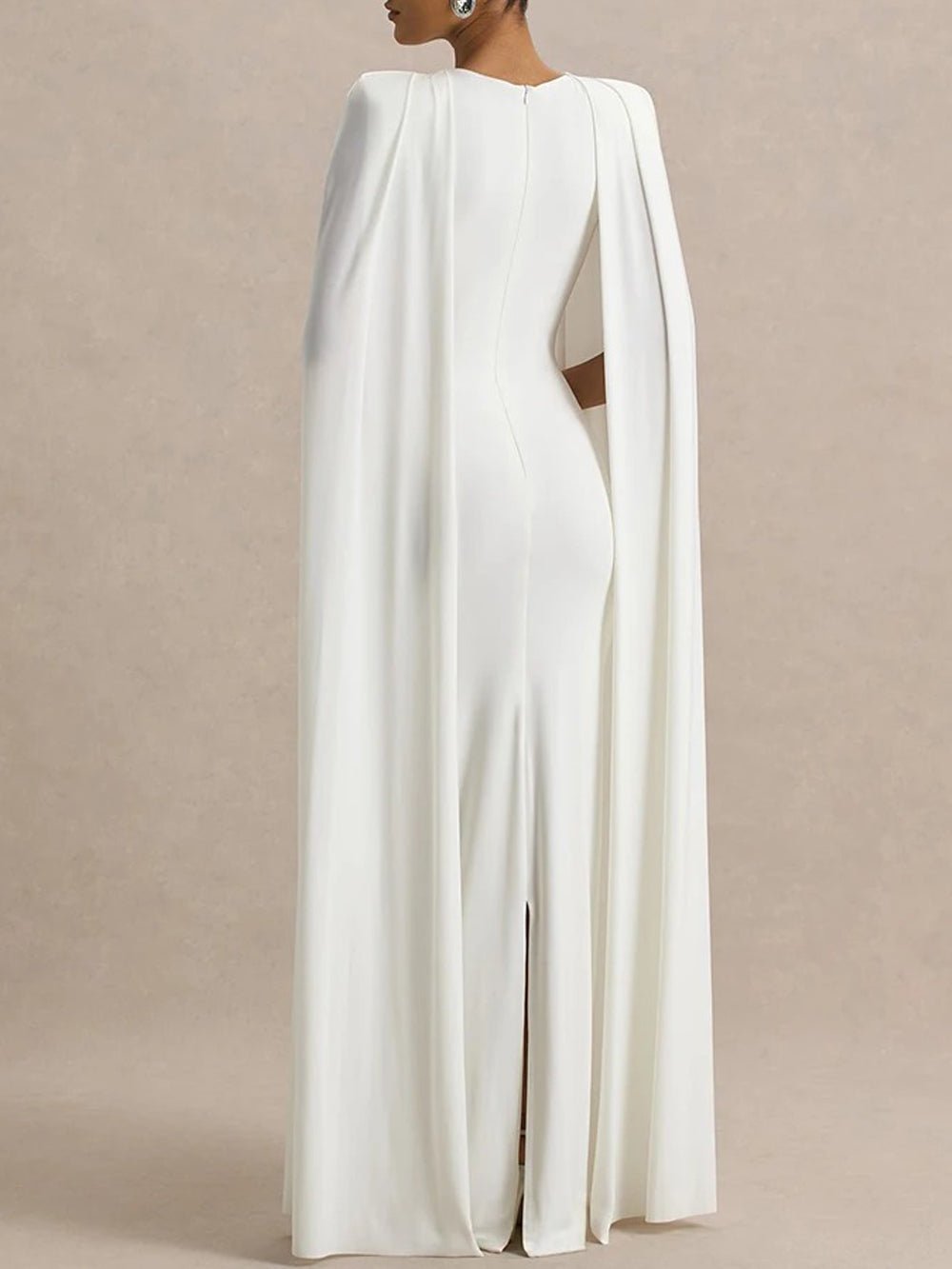 Celeste Cape Sleeve Maxi Gown