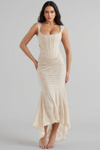 Taye Vintage Cream Floral Maxi Dress