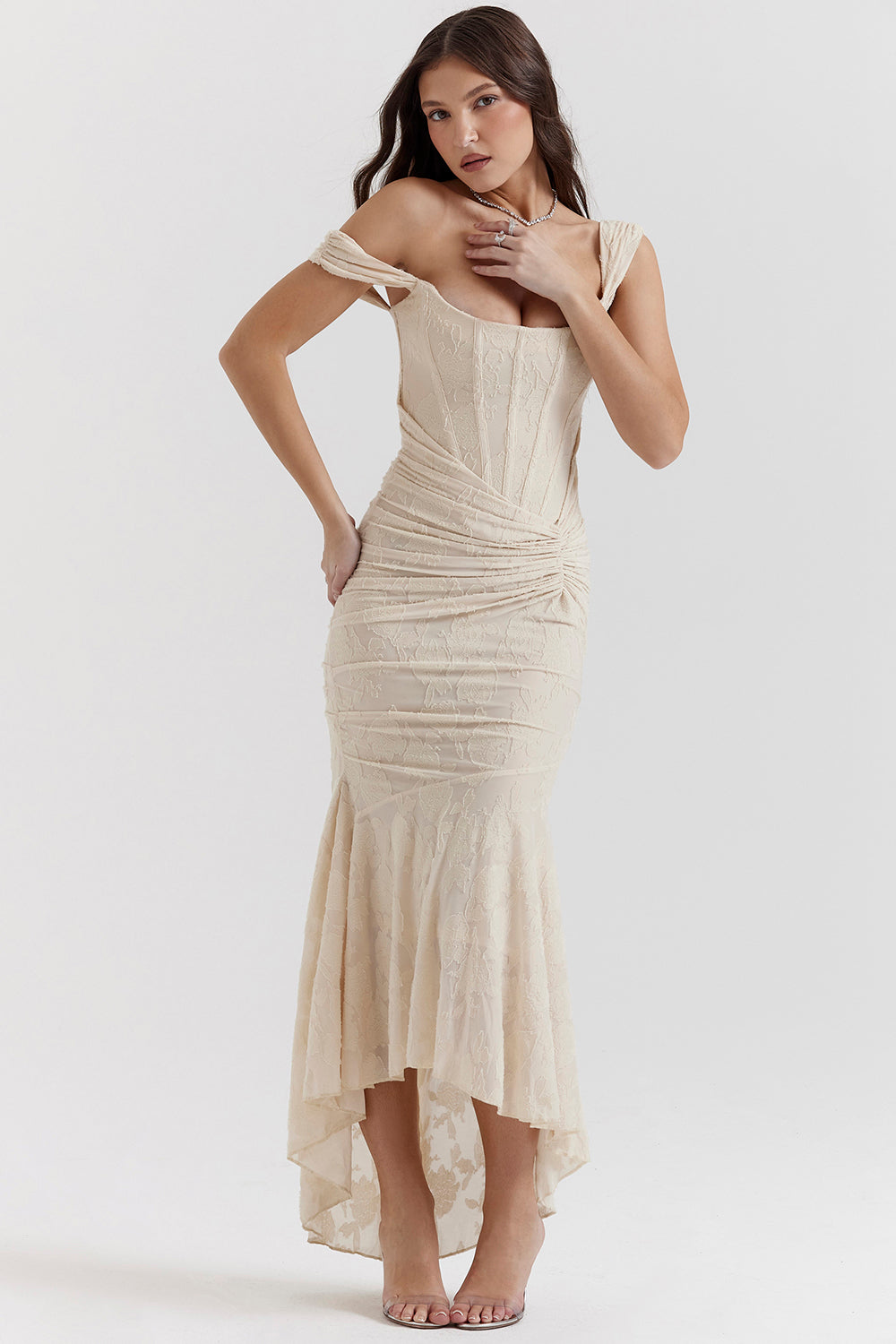 Rebeca Chic Waist Dress Statement Occasion Edit