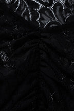 Lace Backless Long Sleeve Lace Dress