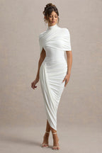 Sexy Slim Ruched Backless Chic Formal Dress