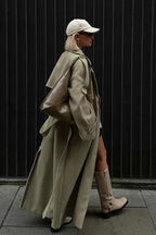Vintage Double Breasted Belted Overcoat