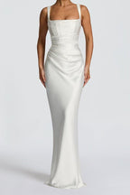 Solid Color Slim Elegant Chic Prom Dress