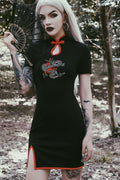 High Waist Cheongsam Gothic Dress