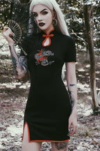 High Waist Cheongsam Gothic Dress