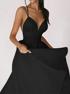 Aurora Elegant V-neck Dress for Women Effortless Chic Look
