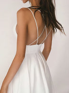 Aurora Elegant V-neck Dress for Women Effortless Chic Look