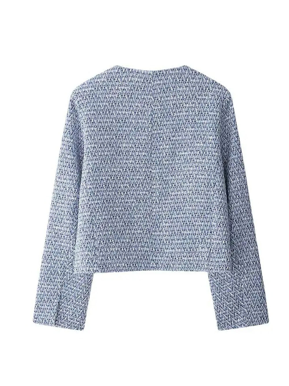 Charlotte Tweed Cropped Button Jacket