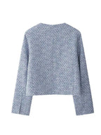 Charlotte Tweed Cropped Button Jacket