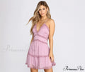 Charming Ruffles Stylish Chiffon Dress