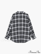 Checkered Charming Oversized Shirt