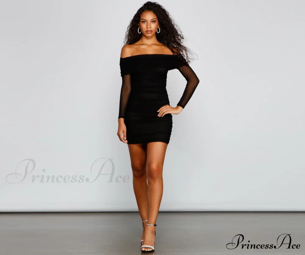 Chic Moment Mesh Charming Bodycon Mini Dress