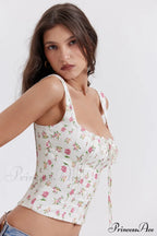 Chic Rose Stylish Print Top