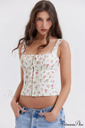 Chic Rose Stylish Print Top