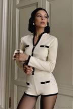 Chic Sexy Knit Cardigan Shorts Two Piece Set