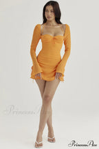 Chiffon Halter Stylish Mini Dress