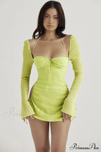 Chiffon Halter Stylish Mini Dress