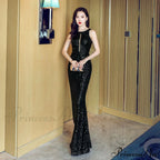 Chloe Formal Collar Charming Slim-Fit Mermaid Dress
