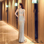 Chloe Formal Collar Charming Slim-Fit Mermaid Dress