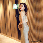 Chloe Formal Collar Charming Slim-Fit Mermaid Dress