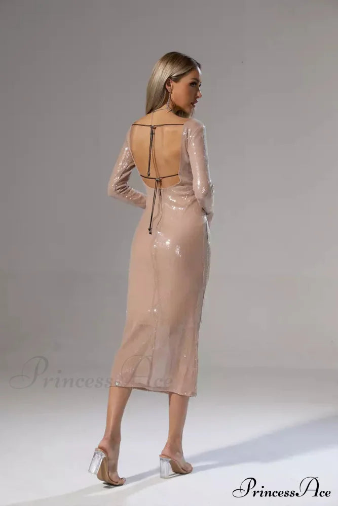 CHLOI LACE Stylish UP SEQUIN DRESS